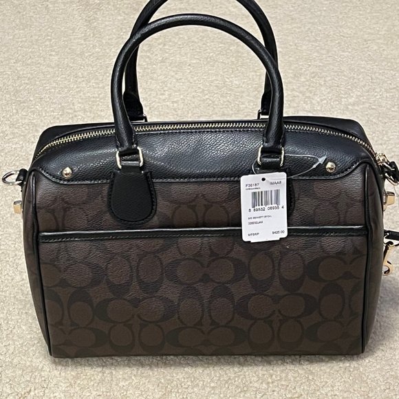 NWT - Coach Mini Bennett Satchel In Signature Canvas - Picture 4 of 9